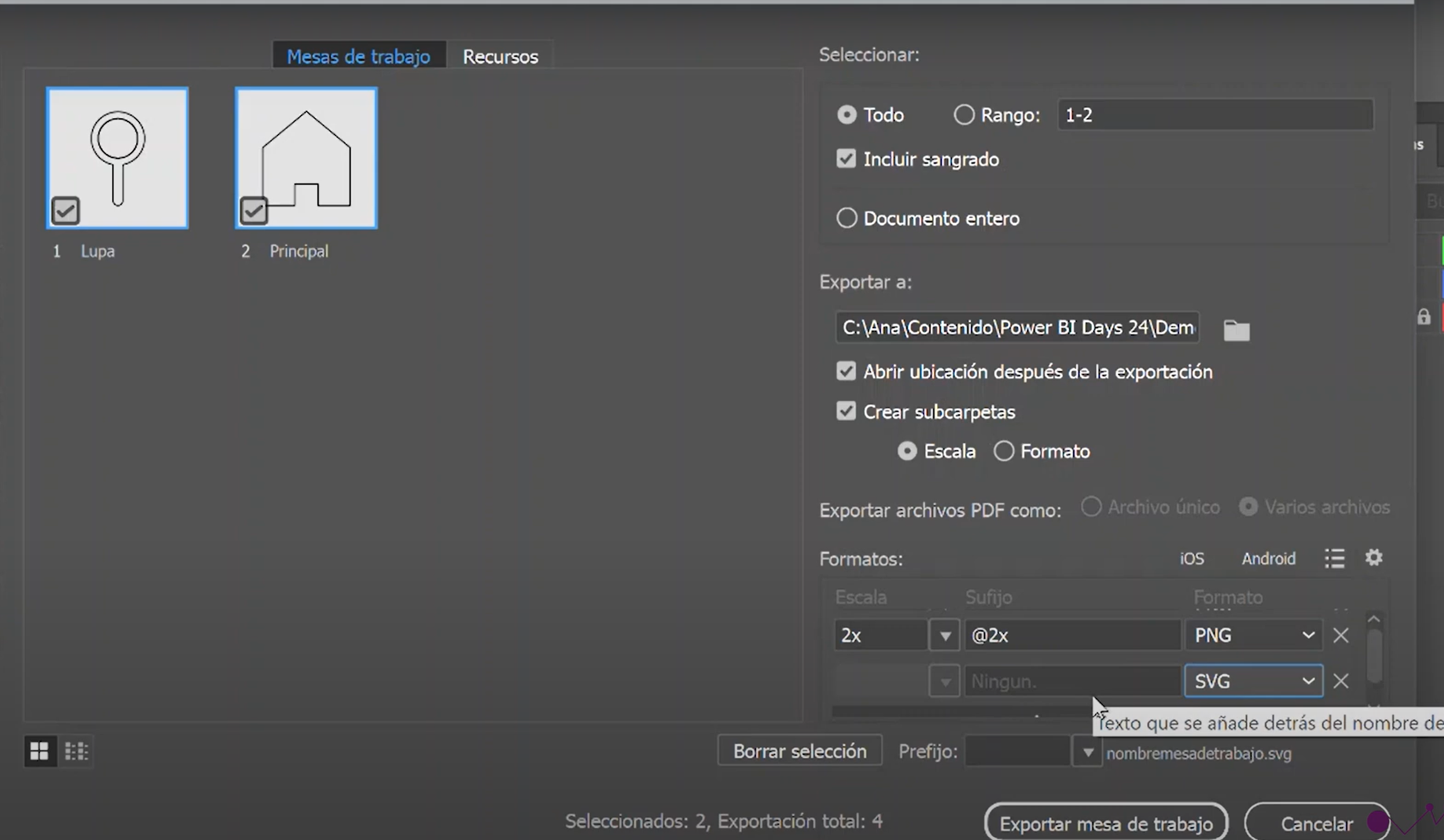 Exportar 2